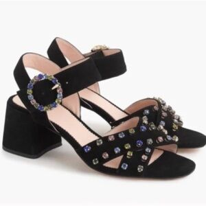 J.Crew Penny Cross Strap Block Heel Sandal